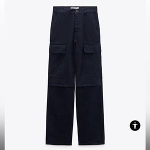 Zara Blue Cargo Pants